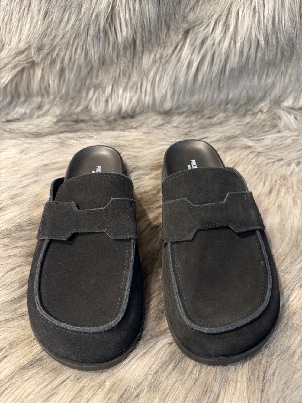 Project Cloud Women’s Black Suede Slide Clogs Size 7.5 - Picture 5 of 9